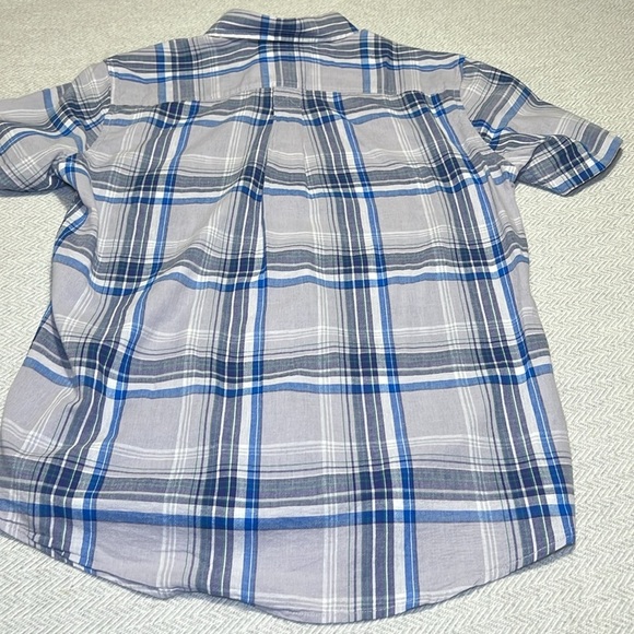 Eddie Bauer Classic Fit Plaid Short sleeve Shirt.  Size Medium - Picture 6 of 7